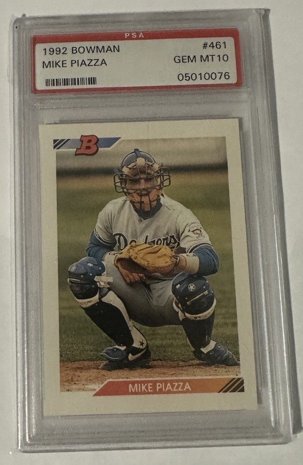 Mike Piazza 1992 Bowman #461 Rookie Card RC LA Dodgers - NY Mets PSA 10 Gem Mint