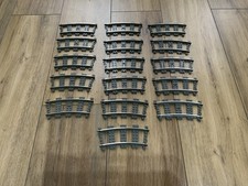 Lego Train 9v Train Track X16 METAL Rail Curves 2867c01 Good Condition 16.