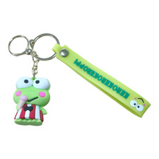 Anime 3D Keroppi Keychain Wristband Bag Purse Zipper Charm New Free Shipping