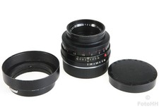 LEICA LEITZ WETZLAR 50mm F2 SUMMICRON-R WITH CAPS AND LENS HOOD NICELY PRICED