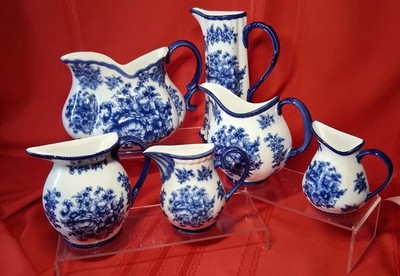 Home Essentials Basic Porcelana- Blue & White - Wall Hanging - Set of 6