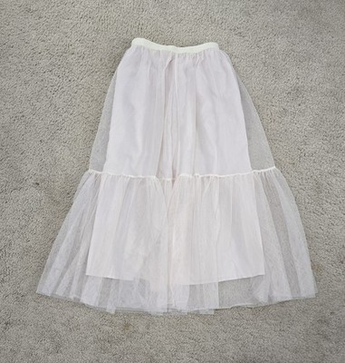 NWT Dazy By Shien Maxi Skirt Mesh Tulle Flowy Size Medium Elastic Waist Fairycon