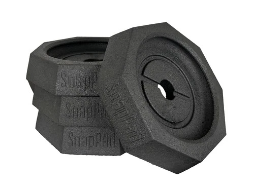 SnapPad Prime (4-Pack) | Four-Point RV Leveling Blocks Featuring 10" Round Ja...