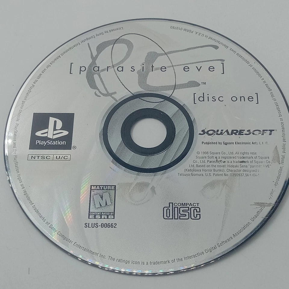 Parasite Eve Sony PlayStation 1 PS1 Discs Only Untested - Image 2 of 4