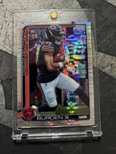 2025 Topps Chrome Football NFL Luther Burden III RC Pulsar #334 - Chicago Bears 