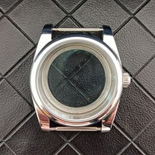 36mm Oyster Stainless Steel Watch Case Kit Sapphire Glass for NH35/NH36 Movement