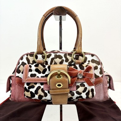 Coach Unborn Carf Soho Leopard Bag