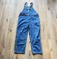 Liberty Dark Wash Blue Denim Bib Overalls Straight Leg Men s Size 44x32 Farm