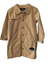 Mini Rodini Jacket Kids 10-11 Years Khaki Trench Rat Organic Cotton