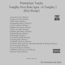 Rap/Hip-Hop.. White CD. NBA YoungBoy - AI YoungBoy 2 [Dirty Mixtape]