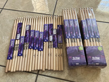 35 pairs On-Stage MW5B Maple 5B wood Drum Sticks with Wood Tips, 35 Pack