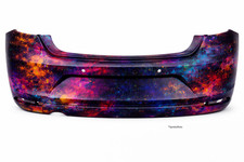 Stoßstange Hinten PDC für VW Polo 6C 6R 2014-17 lackiert in Wunschfarbe