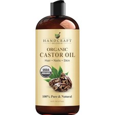 100 Pure Organic Castor Oil 16 Fl Oz Cold Pressed Natural Carrier Oil for Hair