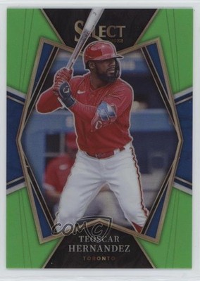 2022 Panini Select Premier Level Neon Green Prizm 35/99 Teoscar Hernandez 0t2