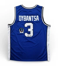 AJ DYBANTSA SIGNED BYU COUGARS JERSEY AUTOGRAPH BRIGHAM YOUNG NBA + BECKETT