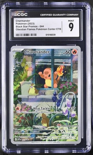 Charmander Pokemon Center 044 CGC 9 - 2023 SV Scarlet Violet Promos Obsidian PC