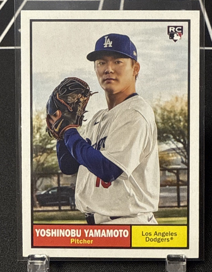 2024 Topps Archives - 1961 Topps Yoshinobu Yamamoto #61 (RC) Dodgers