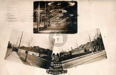 Paterson NJ New Jersey Billy Sunday Tabernacle RPPC Photo Postcard COPY