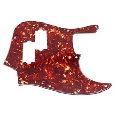 4Ply Red Tortoise Precision P Bass Pickup Hole Jazz Bass Pickguard Scratch Plate
