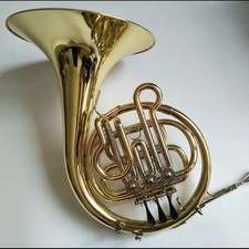 HR-810 Cuerno Francés Infantil Tres Teclas en B Plano y F, Instrumento de Una Pieza
