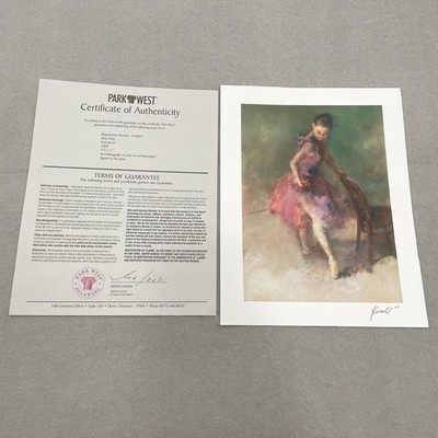 Hua Chen Practice II Art Print With Certificate of Authenticity COA Park West