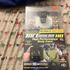 Bell  Howell Tac Camera, Tiny HD Body Camera  16GB SD Card NEW