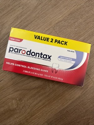 PARODONTAX  Whitening Daily Gum Care Toothpaste 3.4 oz - 2 Pack - 07/2027