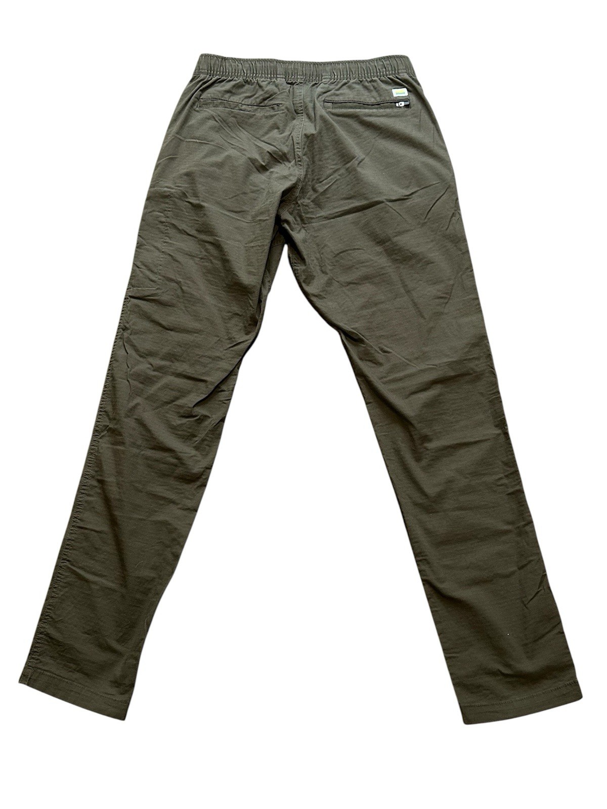 Vuori Men’s Ripstop Climber Pant Brown Olive Organic Cotton Drawstring Pants XS image 3