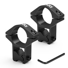High Profile 1-Inch Scope Mount Rings, 2-Pack for for Dovetail and Picatinny ...