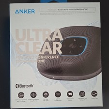 Anker PowerConf Speakerphone, Zoom Certified Conference Speaker with 6 Mics, 360
