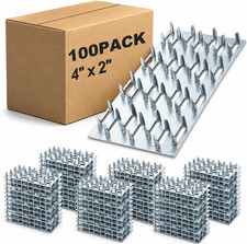 2"X4" Truss Plate, 100 Pack Pronged Truss Brackets Mending Plates