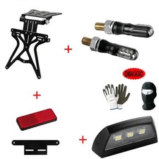 PER GILERA RUNNER 125 VX  KIT PORTATARGA MOTO-SCOOTER OMOLOGATO