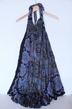 Joop Joop S Boho Hippie Scarf Print Flowy 2 In 1 Maxi Skirt Midi Halter Dress