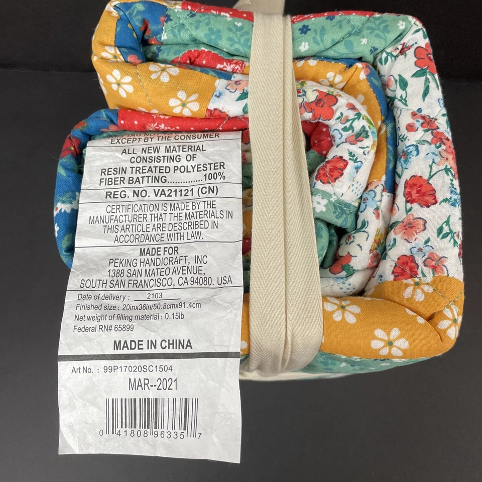 The Pioneer Woman Floral Patch 2-Piece Quilt Sham Set, King, Multi - Image 3 of 4