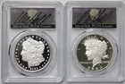 2025-S Proof Morgan & Peace Dollar Set-PCGS PR70DCAM-FDOI-David Hall Signature!