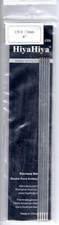 Hiya Hiya Double-Pointed Knitting Needles 2mm US Sz 0 Stainless Steel Set of 5