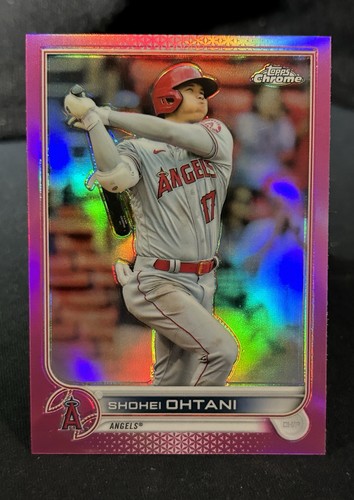 2022 Topps Chrome Shohei Ohtani Pink Refractor #1 Angels MVP Rare SP MINT