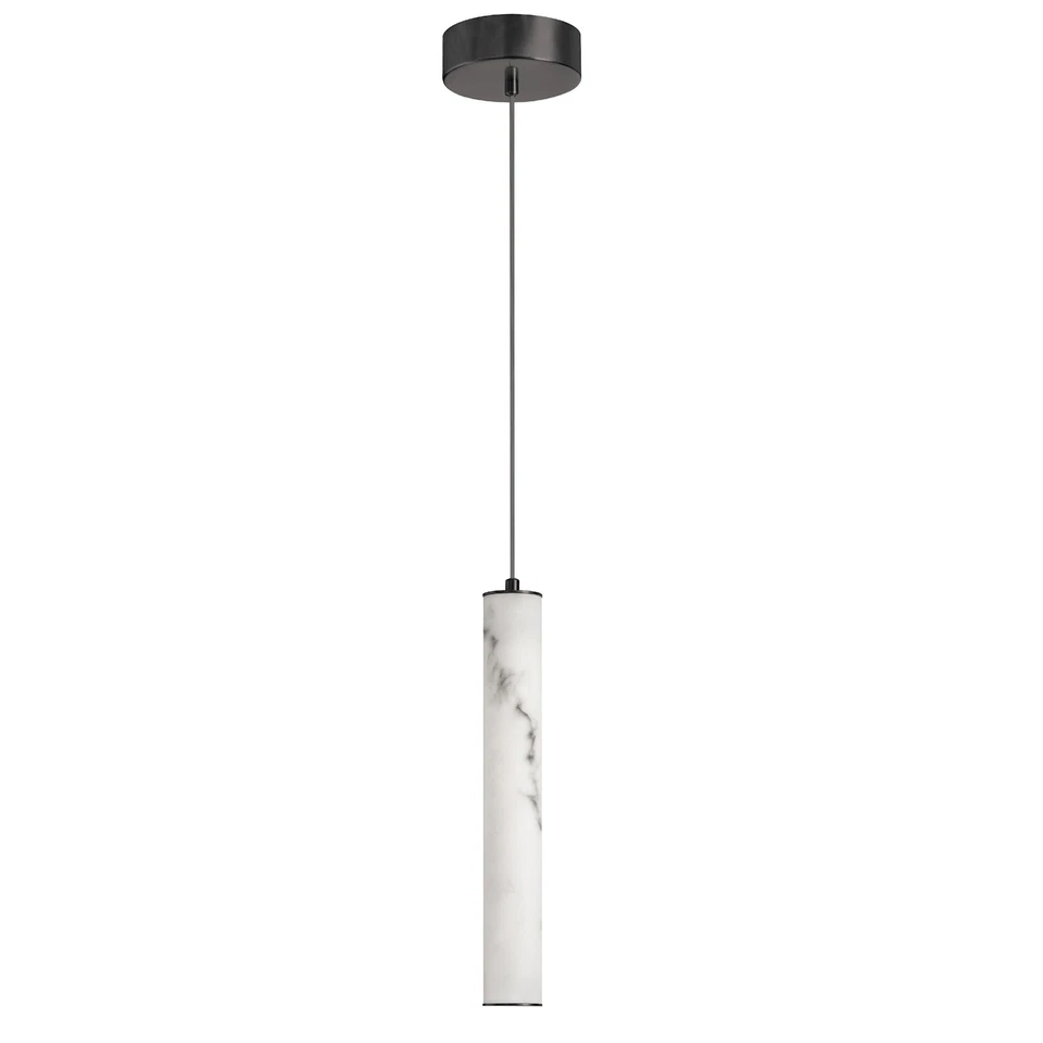 Dainolite RBN-1210P Reuben 3"W LED Mini Pendant - White - Image 3 of 4