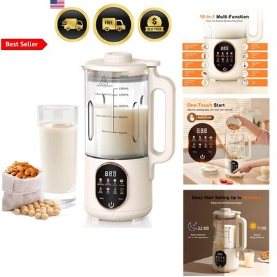 Nut Milk Maker 50oz 10 in 1 Almond Soy Oat Coconut Juicer Blender