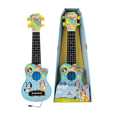 Bluey My First Gitarre Kinder Anfänger Akustik Ukulele mit 4 Nylonsaiten