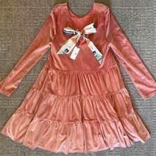NWT Pink Chicken girls nutcracker dress in pink velvet size 12