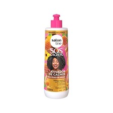 Salon Line - SOS Cachos Mel e Oleo de Argan - Ativador de Cachos 500Ml 16.9FlOz