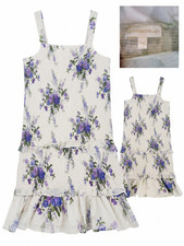 LoveShackFancy Tween Mosa Smocked Cotton Dress 10Y