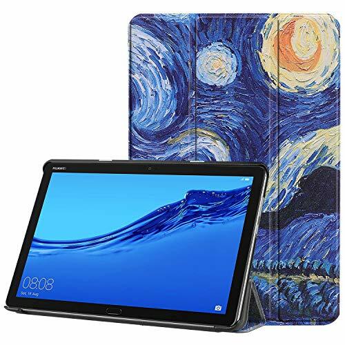 Acelive Cover per Huawei M5 Lite, Slim Custodia con Funzione di Auto (D3a)