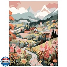 Landscape Paint by Numbers for Adult, Scenery Paint by Numbers Kit for Adults