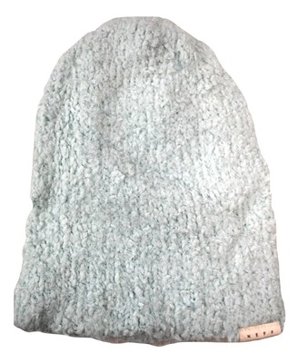 Blue Poppy Beanie Knit Hat 