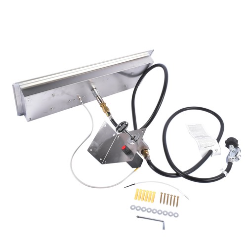 H-Shape Burner with Tray & Spark Ignition Stainless Steel Drop-in Fire Pit Kit - Picture 6 of 51