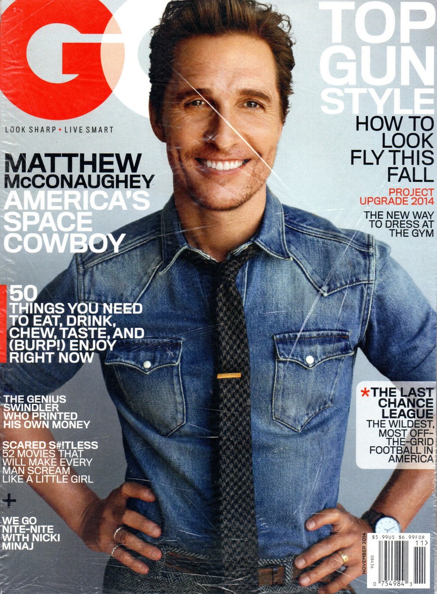 GQ Magazine November 2014 Matthew McConaughey Nicki Minaj NEW - FACTORY  SEALED | eBay