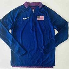 Nike USA Team MADE IN USA Running Pro Elite 1/2 Zip Pullover AO8721-492 Men 3XL