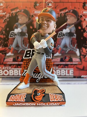 BALTIMORE ORIOLES JACKSON HOLLIDAY MLB ROOKIE DEBUT BOBBLEHEAD